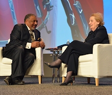 Paul Berry and Madeline Albright